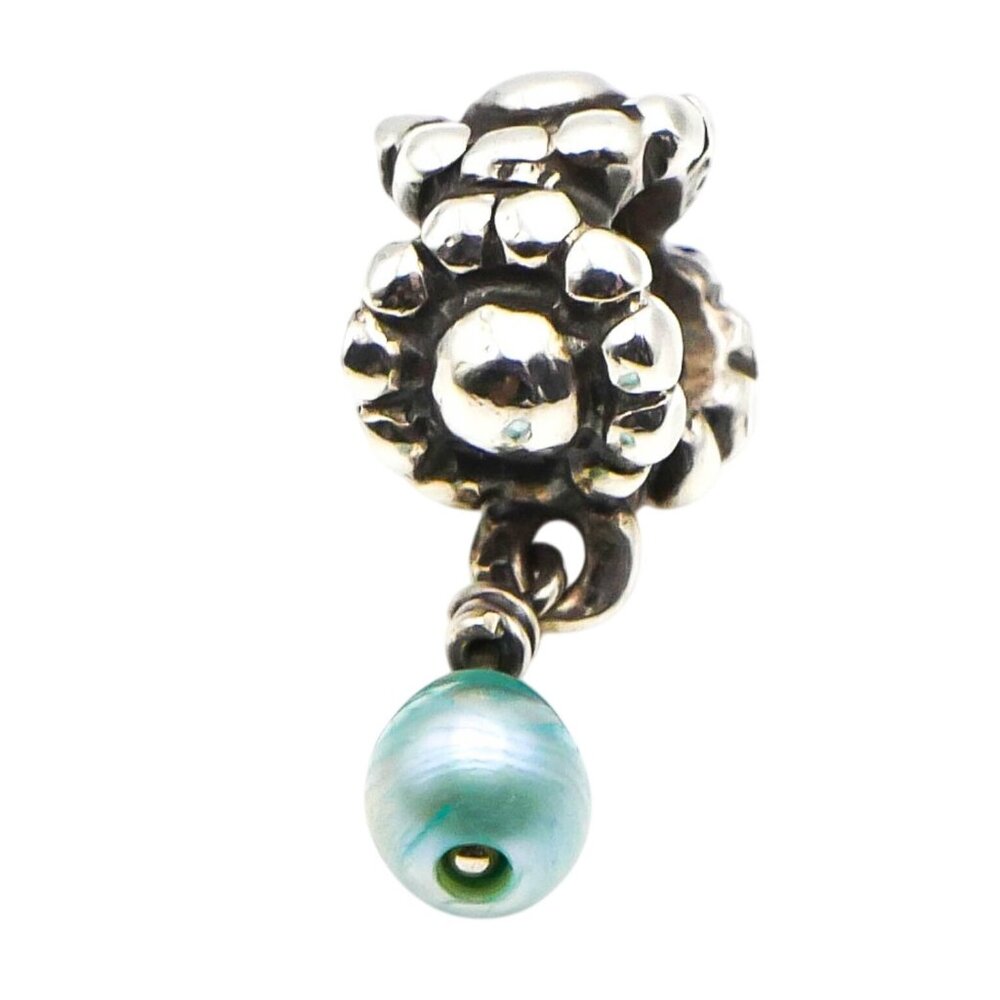Pandora Turquoise Pearl Dangle Charm VERY RARE Mint Condition Retired 790339TP